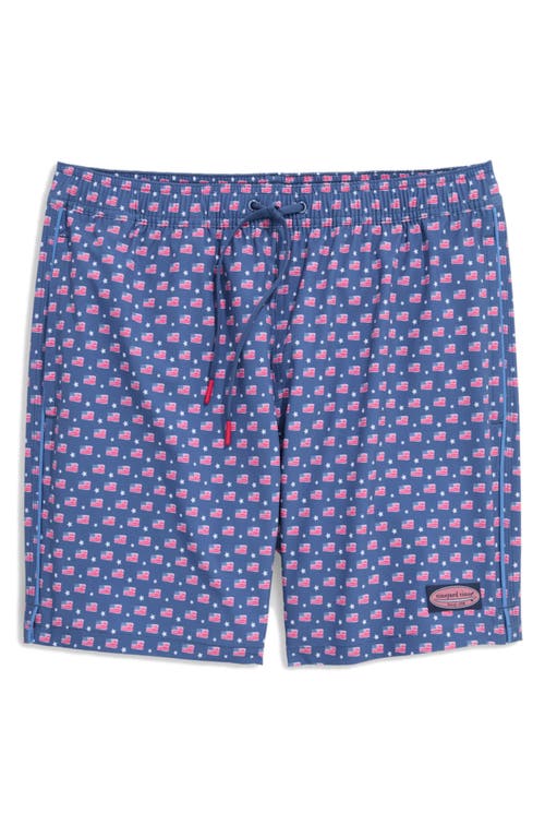 Vineyard Vines Chappy 7-inch Swim Trunks In Blue