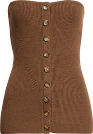 Ulla Johnson Yanni Strapless Merino Wool Sweater