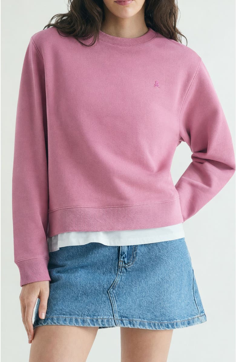 Scalpers Basic Skull Sweatshirt, Main, color, Bouganville