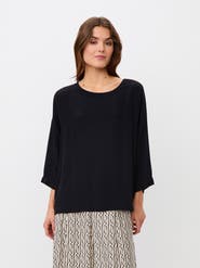 Masai Copenhagen Mabecca Round Neck Draped Blouse