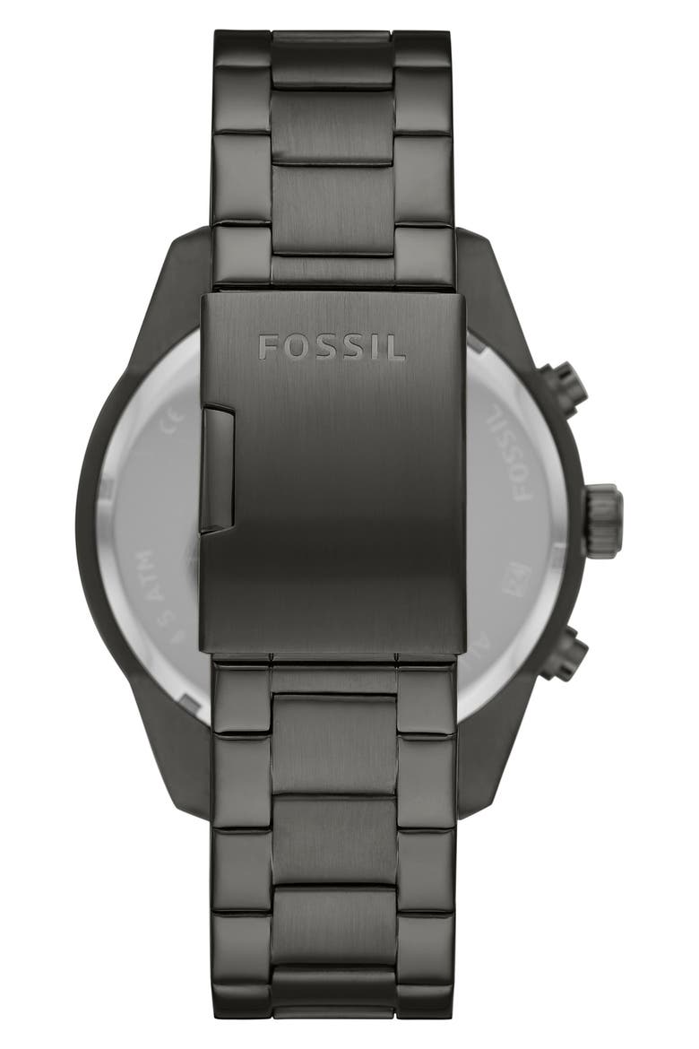 Men's Brox Manual Three-Hand Watch, 50mm, Alternate, color, SMOKE