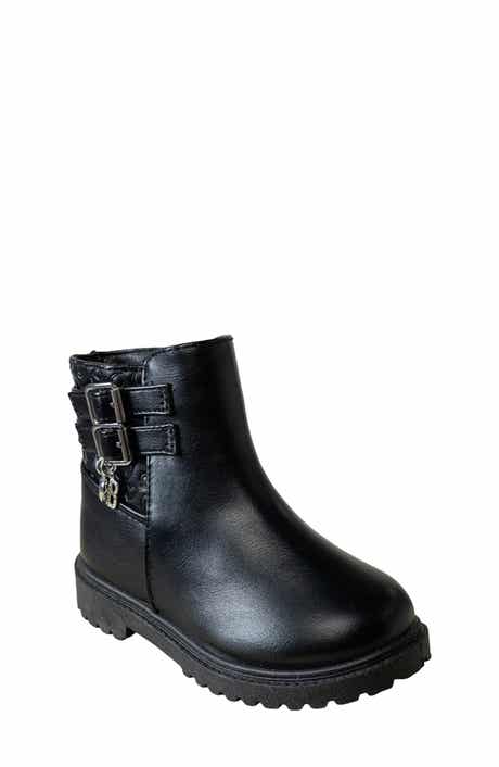 Kids' Faux Leather Buckle Bootie
