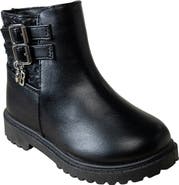 bebe Kids' Faux Leather Buckle Bootie