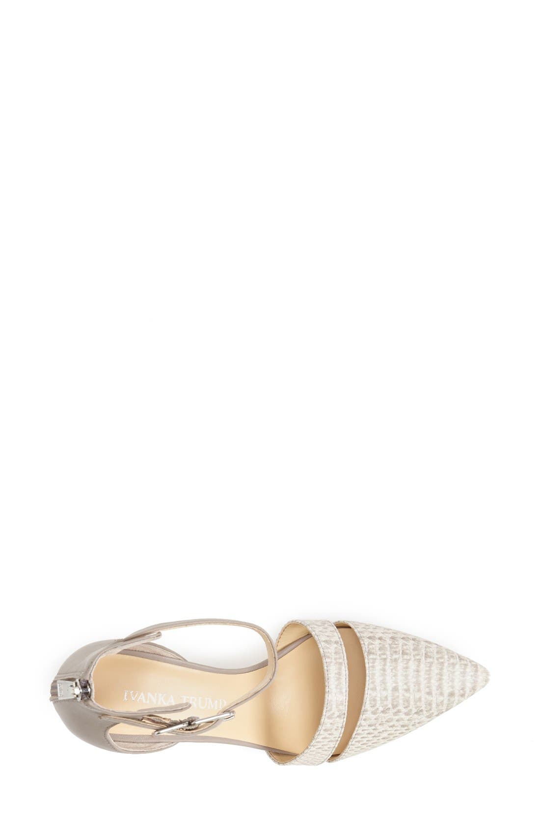 'Nashas' Ankle Strap Pump, Alternate, color, GREY
