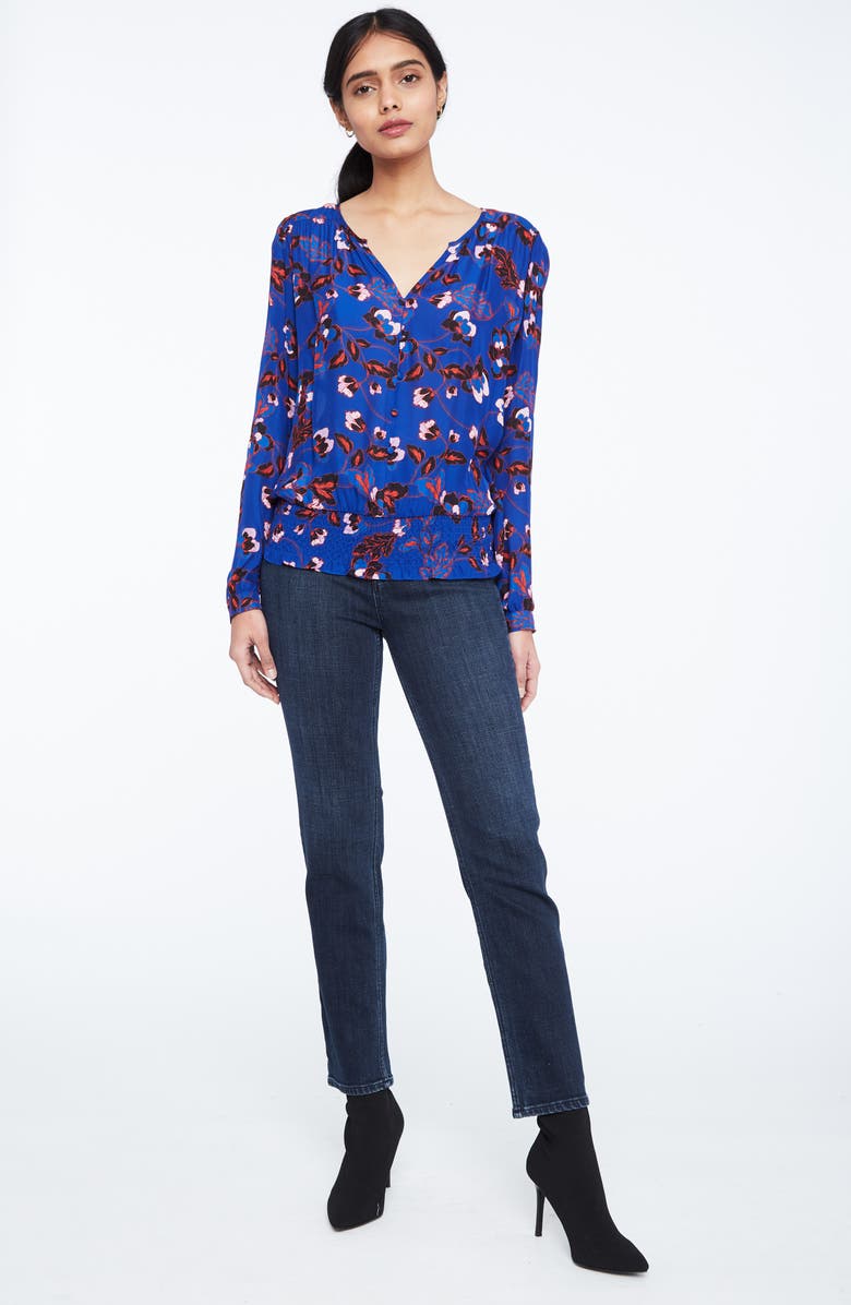 Parker Claudia Silk Blend Blouse, Alternate, color,