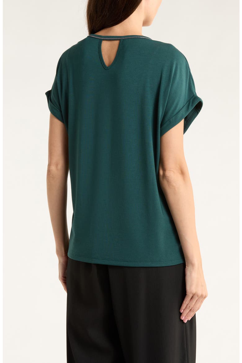 Kauai Caviar Beaded Collar T-Shirt, Alternate, color, BRINY DEEP