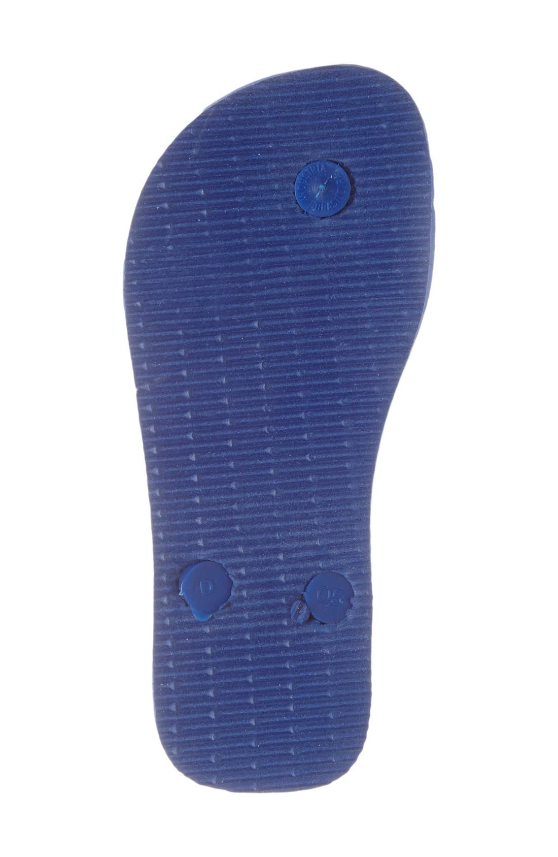 Havaianas Kids' Top Flip Flop, Alternate, color, Blue