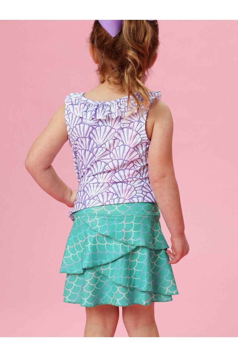 Active Princess Tiered Skort, Alternate, color, Marine Green Scales