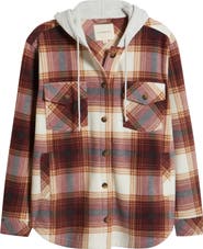 Thread & Supply Hooded Fleece Shacket