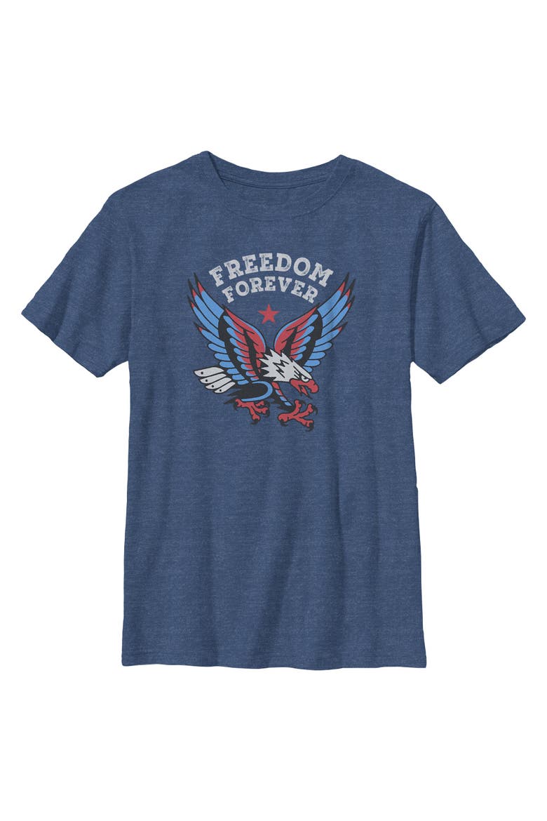 Boy's Lost Gods America Freedom Forever  Graphic T-Shirt, Main, color, Navy Blue Heather