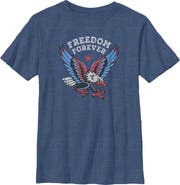 Lost Gods Boy's Lost Gods America Freedom Forever Graphic T-Shirt