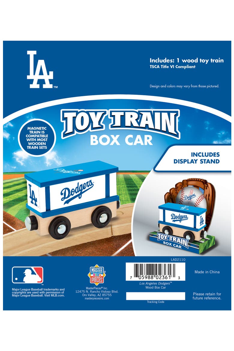 Los Angeles Dodgers Toy Train Box Car, Alternate, color, Multicolor