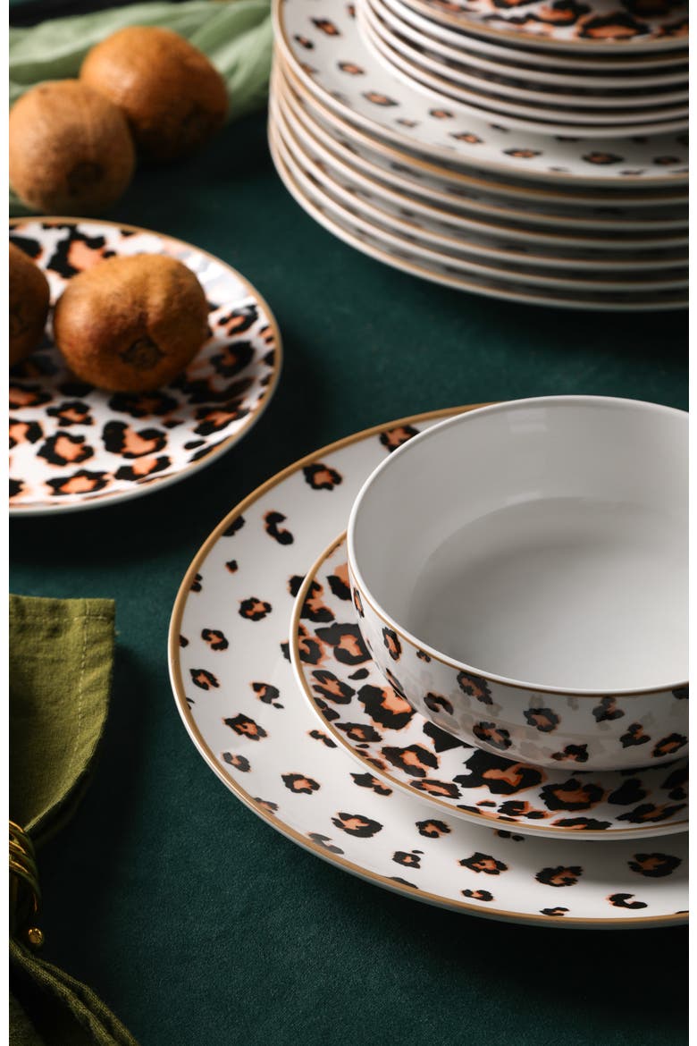 Majestic Porcelain 12-Piece Dinnerware Set, Alternate, color, Multicolored