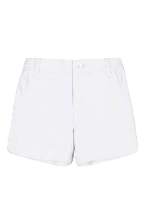 Hope & Henry Girls' Organic Stretch Chino Short, Kids In White