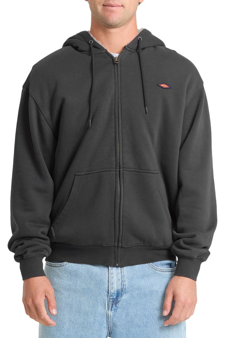 Saltwater Fleece Lined Zip Hoodie, Main, color, PHANTOM