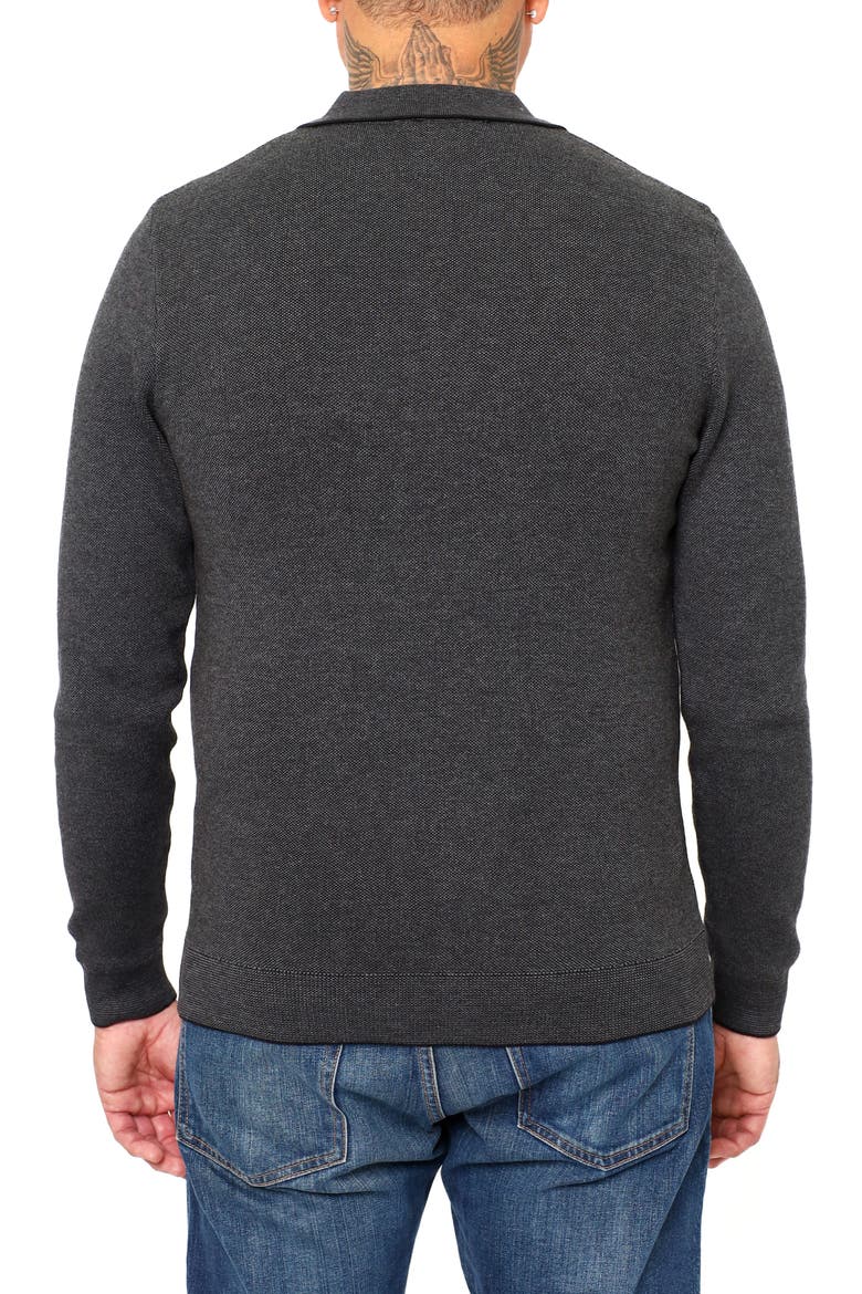Torreno Long Sleeve Polo, Alternate, color, BLACK