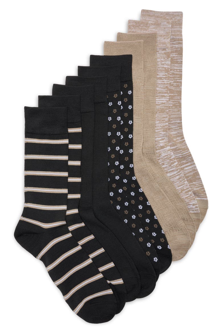 Ultrasoft 5-Pack Assorted Dress Socks, Main, color, BLACK MULTI