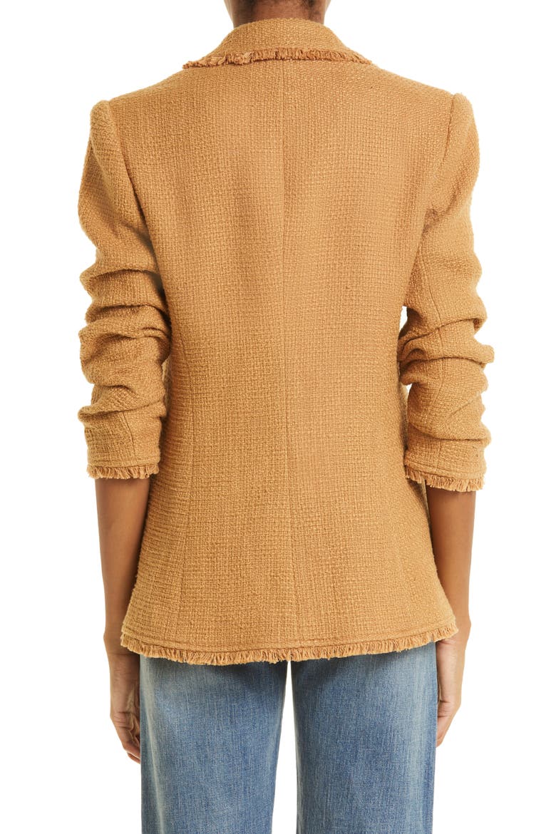 Khloe Bouclé Blazer, Alternate, color, SAHARA