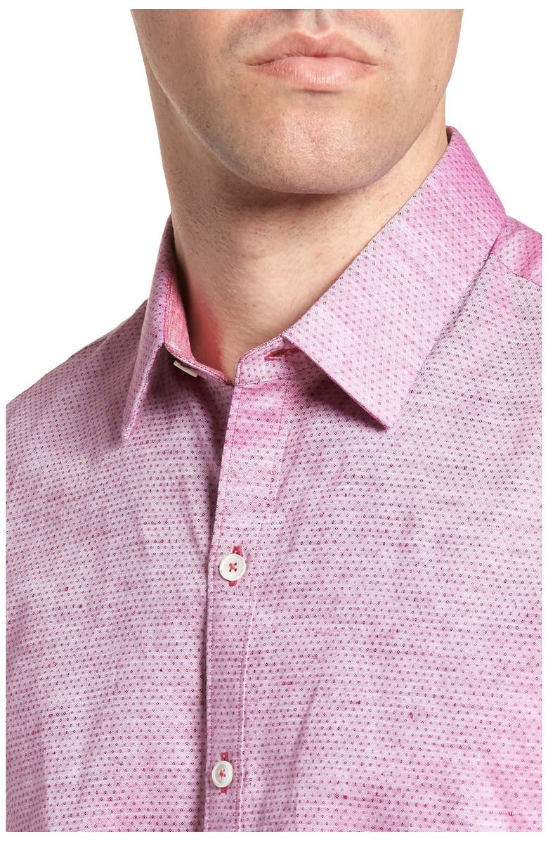 Zachary Prell Wilcox Short Sleeve Slim Fit Shirt, Alternate, color,
