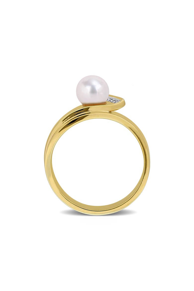 Pearl & Diamond Wraparound Ring, Alternate, color, WHITE/ GOLD PLATE