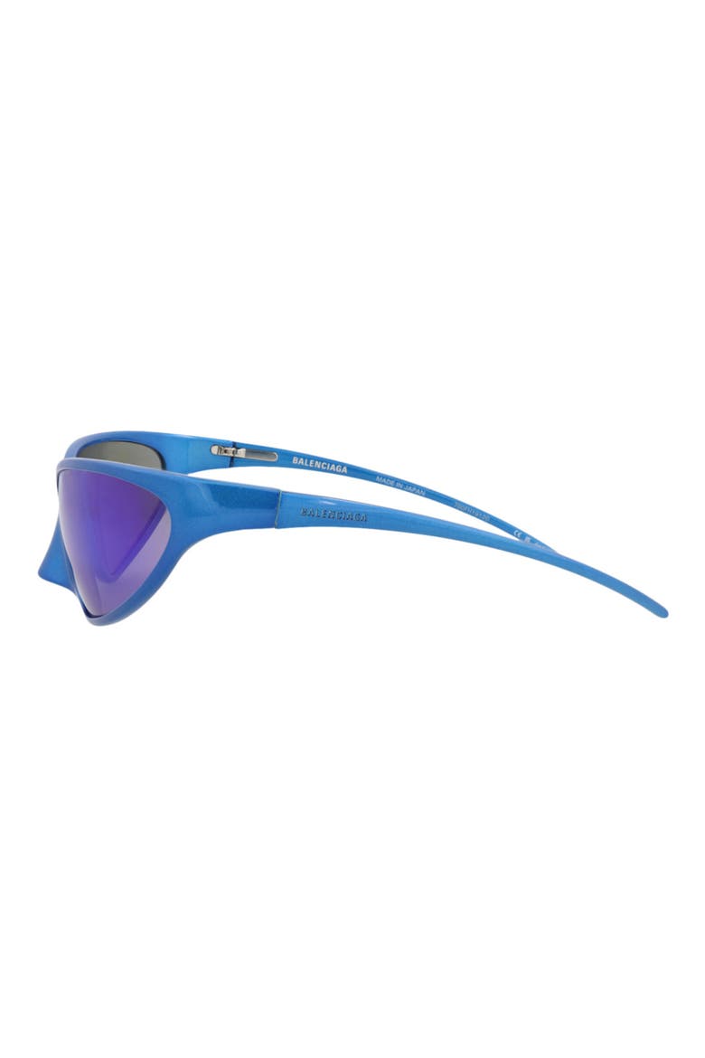 70mm Wraparound Sunglasses, Alternate, color, BLUE BLUE BLUE