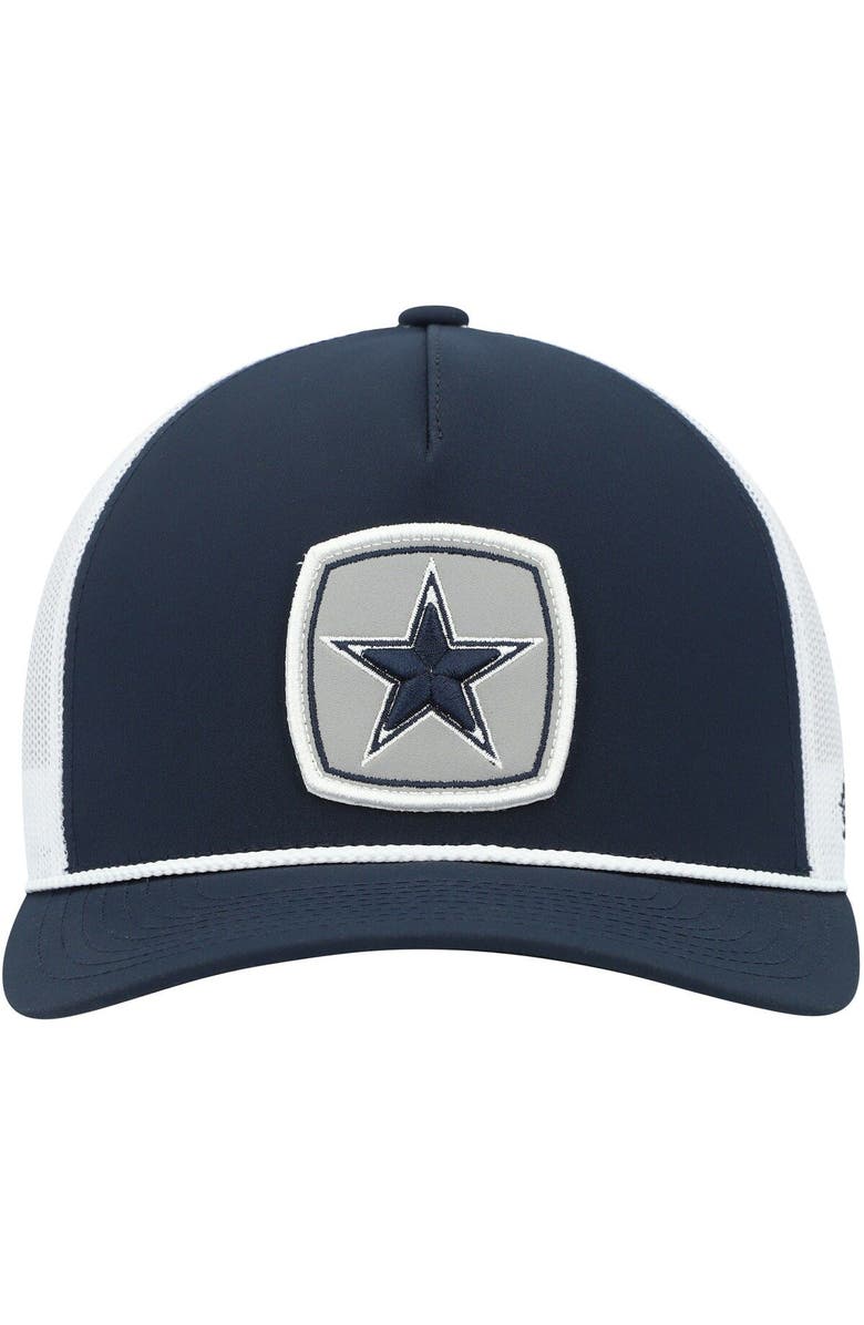 HOOEY Men's HOOey Navy/White Dallas Cowboys Star Patch Rope Trucker Snapback Hat, Alternate, color, Navy