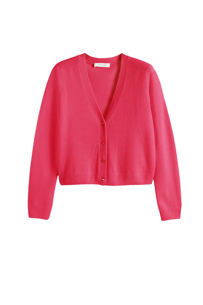 Air Pure Cashmere Cardigan, Alternate, color, Water Melon Pink