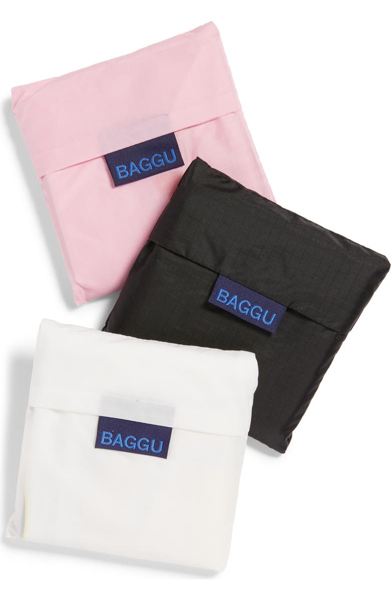 Baggu <sup>®</sup> Set of 3 Standard Baggu Printed Ripstop Nylon Totes, Alternate, color,