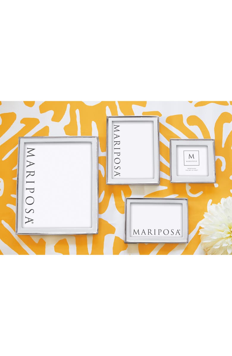 Mariposa Signature Enamel Picture Frame, Alternate, color, White