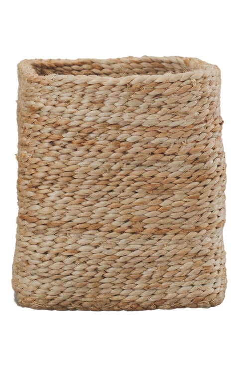 Tabletop Square Jute Basket