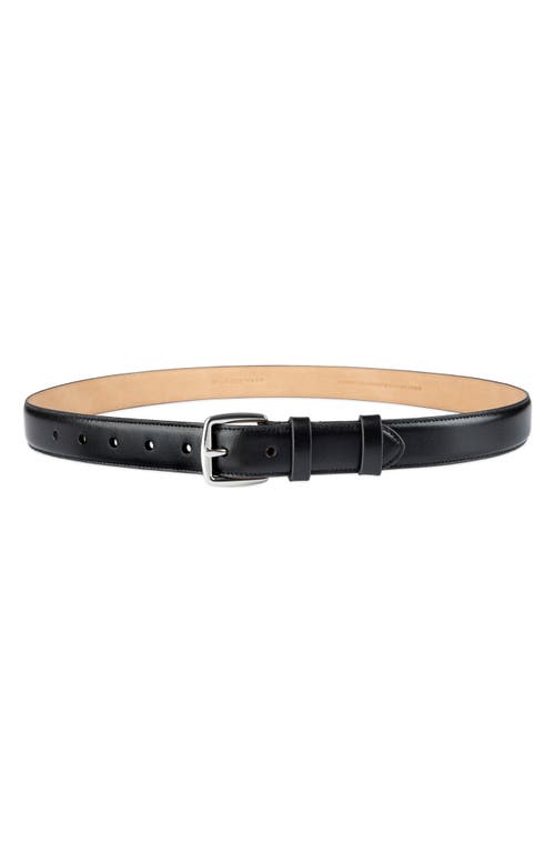 Cole Haan Feather Edge Leather Belt In Black