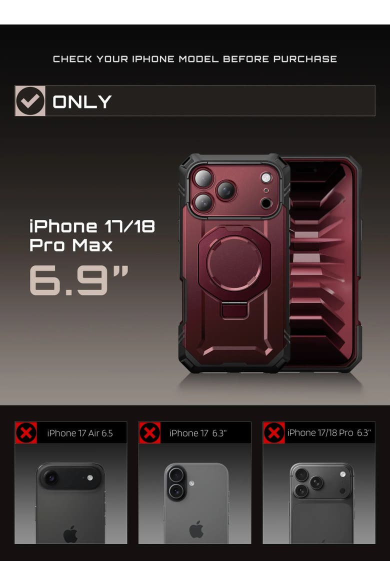 UB GRIP PRO Case for iPhone 18 Pro Max, Alternate, color, Royale - iPhone 18 Pro Max