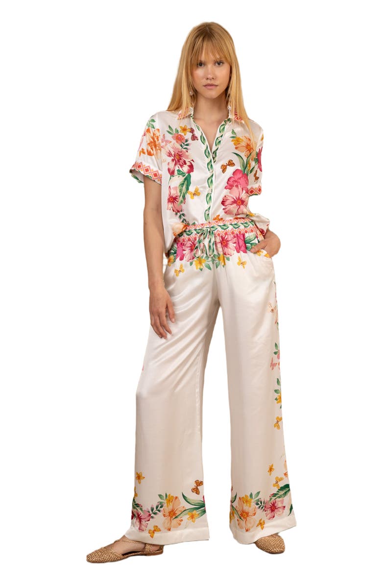 Hale Bob Selene Charmeuse Pant, Main, color, 