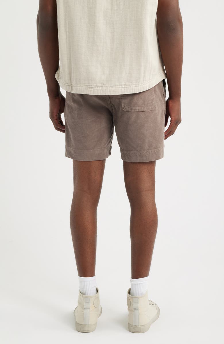 Imperfects Easy Rider Drawstring Corduroy Shorts, Alternate, color, Driftwood