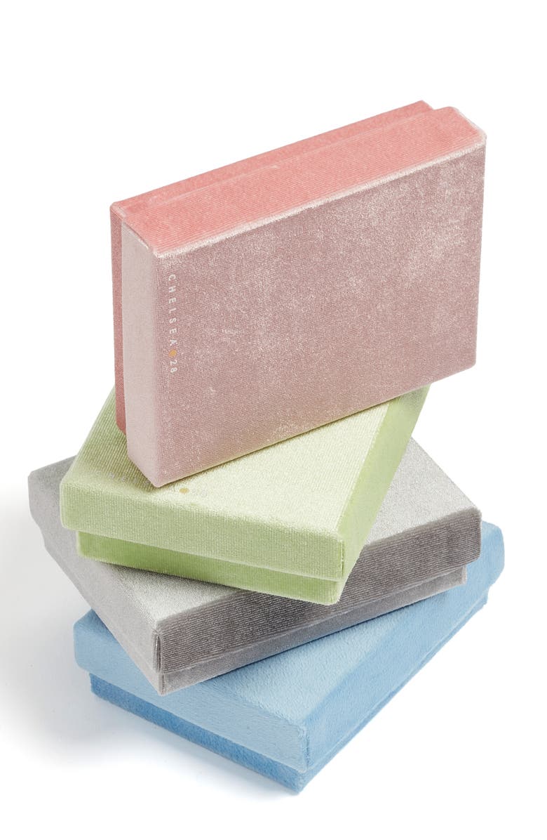 Chelsea28 Set of 2 Demi Fine Mama Chain Bracelets, Alternate, color, Clear- Gold