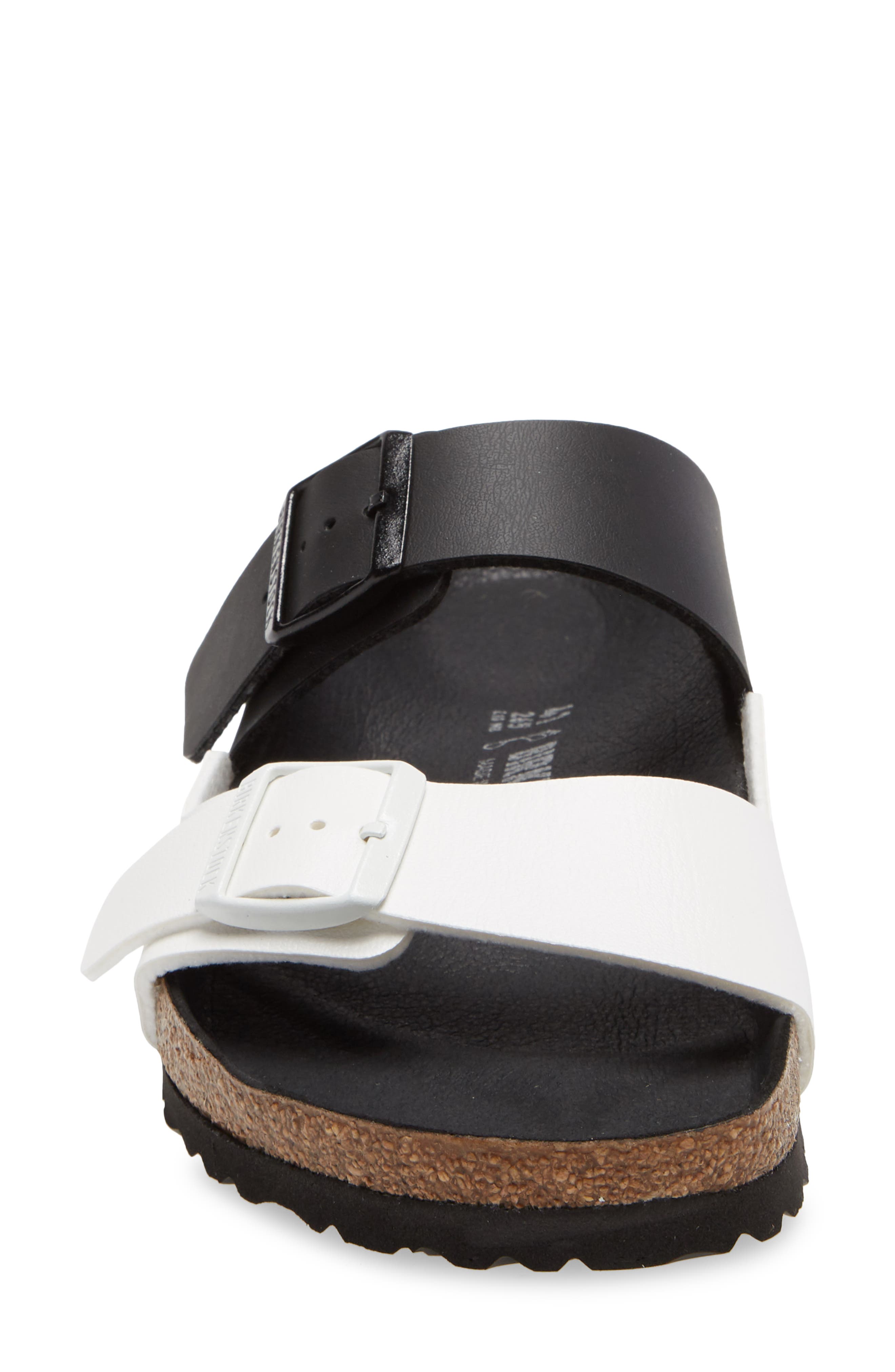 Arizona Birko-Flor™ Sandal, Alternate, color, BLACK/ WHITE