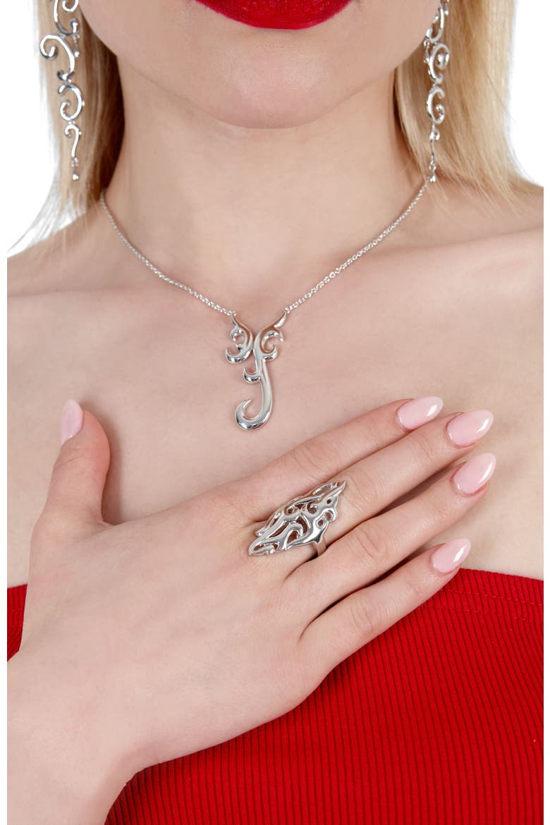 Elements Full Air Ring, Alternate, color, Sterling Silver