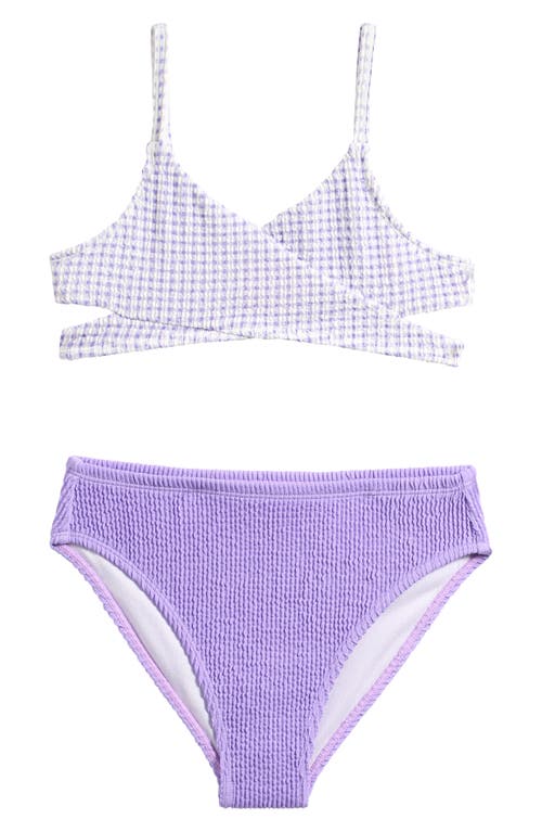 MIKEN SWIM MIKEN SWIM KIDS' WRAPPED TWO-PIECE SWIMSUIT