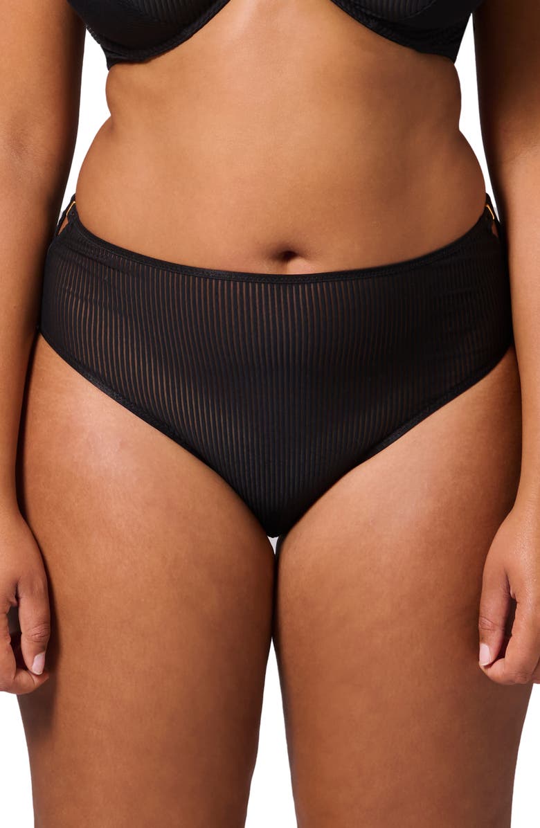 Simone Perele Angele Rib Briefs, Alternate, color, Black