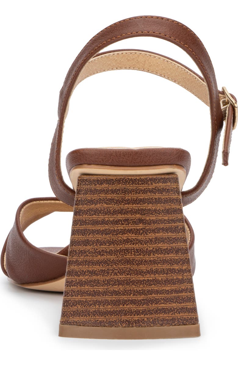 NEW YORK AND COMPANY Kathie Heeled Sandal, Alternate, color, Cognac