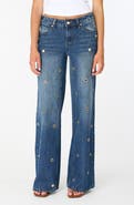 Fade Out Loud Lyndz Low Rise Wide Leg Jeans