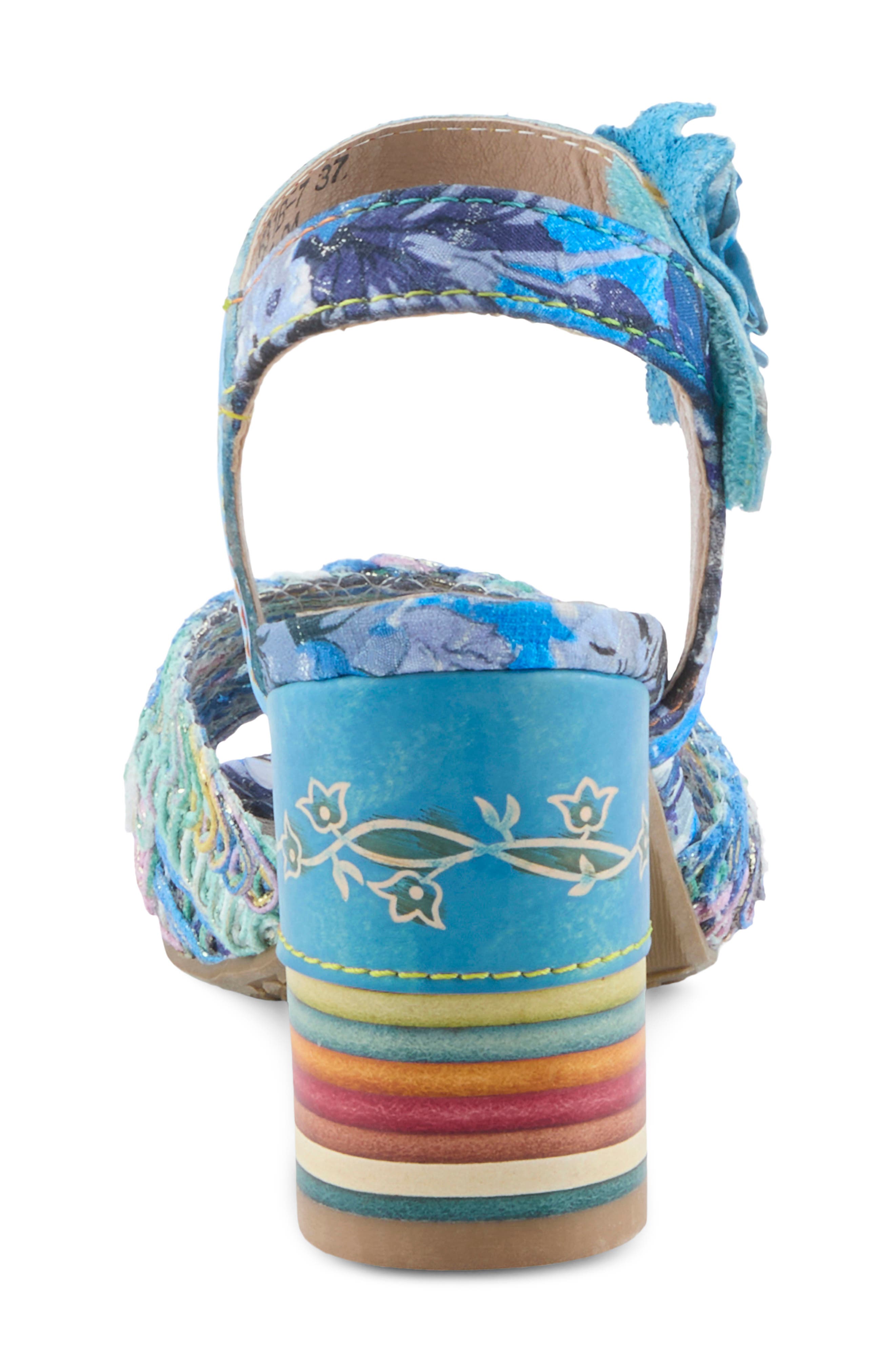Cosmopleze Sandal, Alternate, color, BLUE MULTI