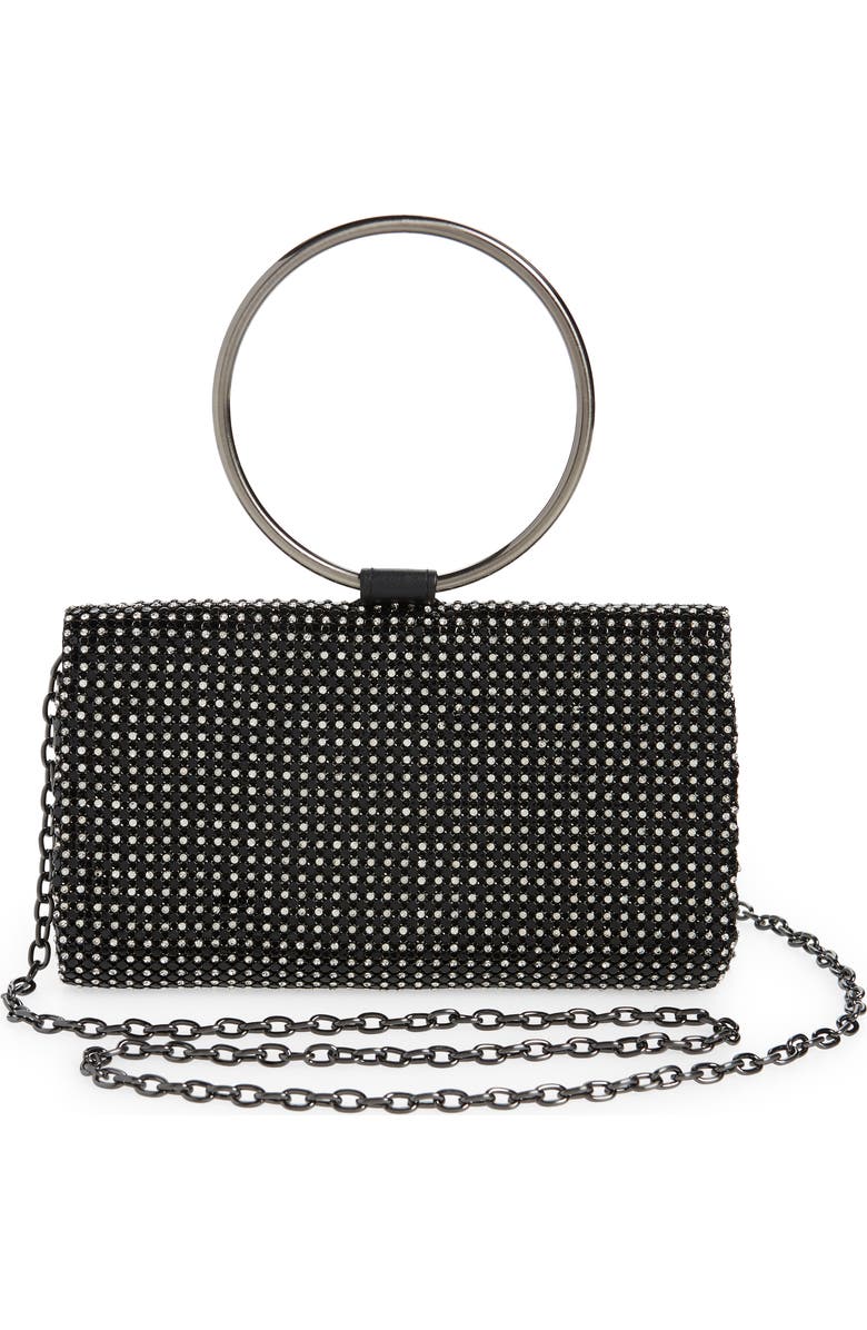 Whiting & Davis Aurelia Crystal Mesh Convertible Clutch, Alternate, color,