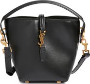 Saint Laurent Micro Le 37 Leather Bucket Bag