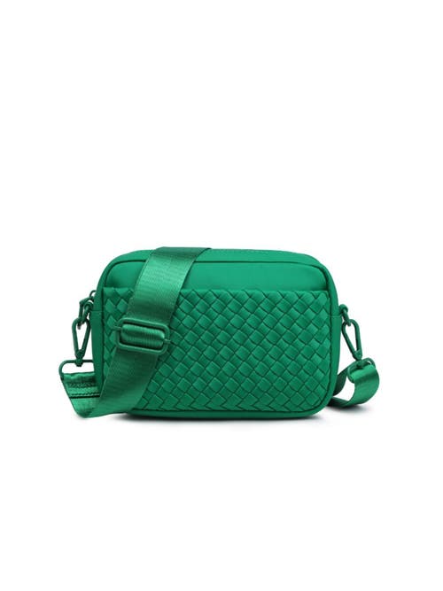 Sol and Selene Inspiration - Woven Neoprene Crossbody Bag in Kelly Green at Nordstrom