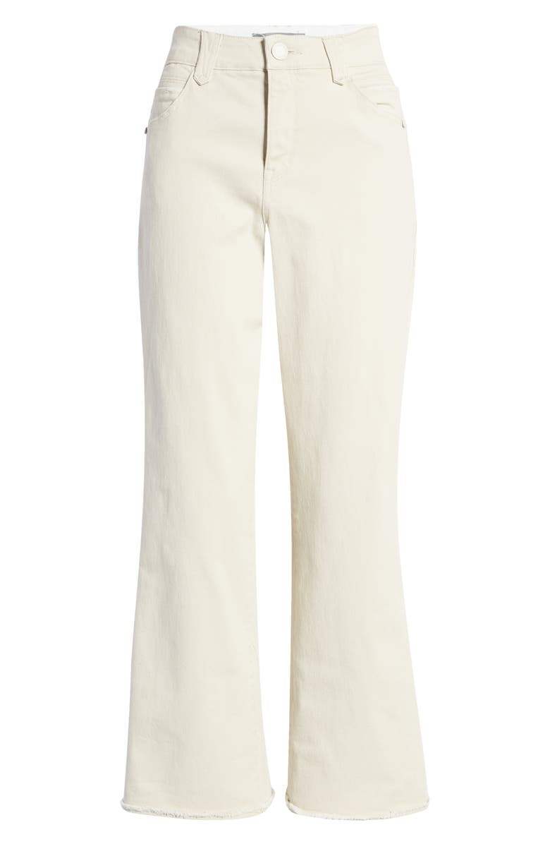 Wit & Wisdom 'Ab'Solution High Waist Raw Hem Wide Leg Jeans, Alternate, color, 