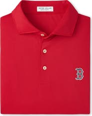 Peter Millar Men's Peter Millar Red Boston Red Sox Hugo Performance Jersey Polo