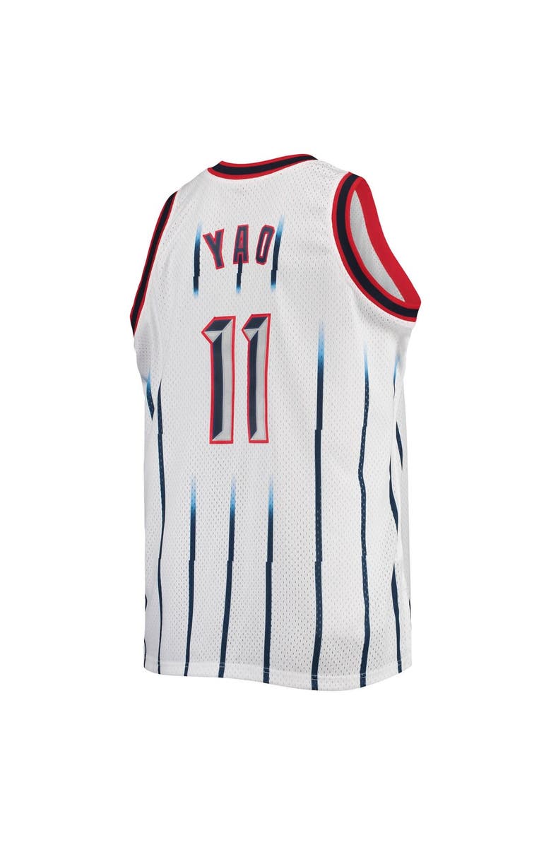 Mitchell & Ness Men's Mitchell & Ness Yao Ming White Houston Rockets 2002/03 Big & Tall Hardwood Classics Swingman Jersey, Alternate, color,