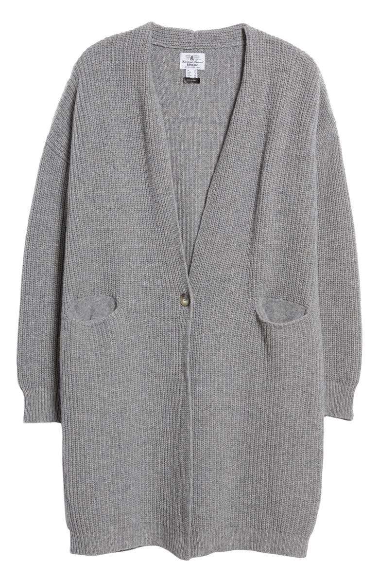 Barbour Audrey Longline Wool Cardigan, Alternate, color,