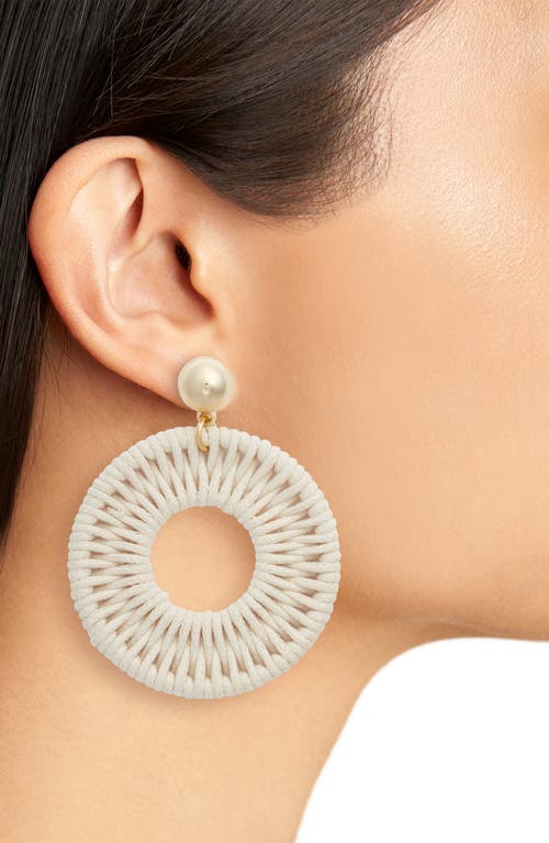 Nordstrom Cord Wrapped Statement Drop Earrings In Gold